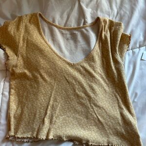 Yellow flower shirt from american eagle